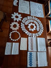 Uncinetto ricamo antichi collettini portatovagliol