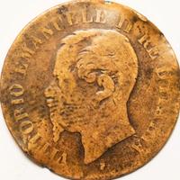 2 centesimi 1862 Vittorio Emanuele II Re D'Italia