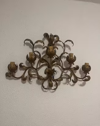 lampadario antico da parete