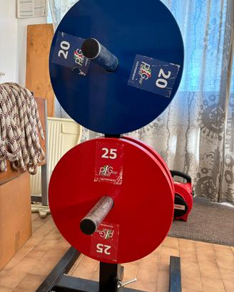 Portapesi in acciaio palestra PowerGear