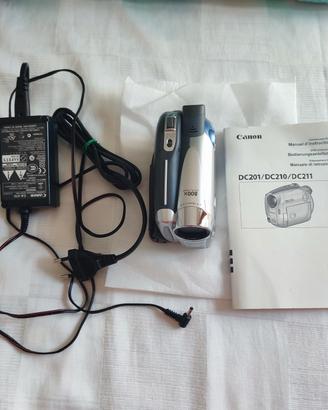 Videocamera Canon DVD (DC210/DC201) Vintage Y2K 