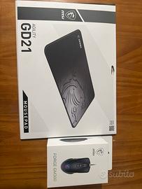 Set Gaming MSI - Mouse GM300 + Mousepad GD21