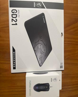 Set Gaming MSI - Mouse GM300 + Mousepad GD21