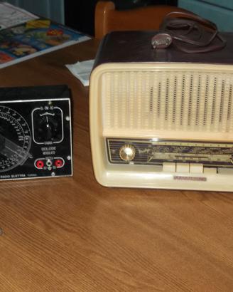 Radio d'epoca Telefunken e oscillatore sre.