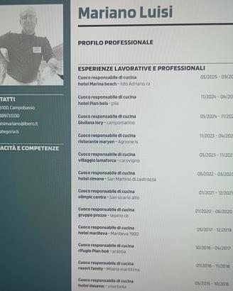 cuoco professionale