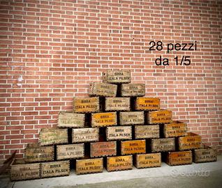 CASSE BIRRA ITALA PILSEN LEGNO ANNI 60 NO MORETTI