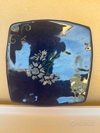 Piatto blu dipinto a mano