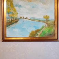 OLIO SU TELA PITTORE PASTORIO 80x90