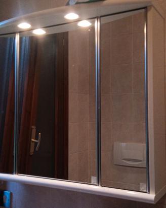 Specchio contenitore bagno