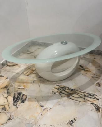 Tavolino salotto design moderno in vetro