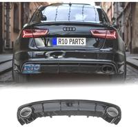 DIFFUSORE AUDI A6 15-18 LOOK RS6 NERO LUCIDO