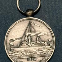 Medaglia regia nave Sardegna in argento