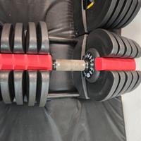 manubrio regolabile 40kg palestra gym