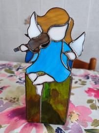 angioletto vaso vetro colorato lavorazione metodo 