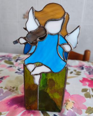angioletto vaso vetro colorato lavorazione metodo 