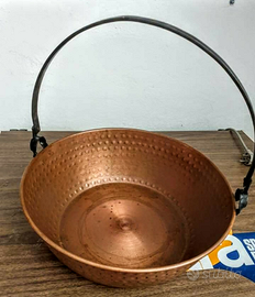 Paiolo in rame da camino