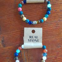 Set 2 braccialetti in pietra naturale