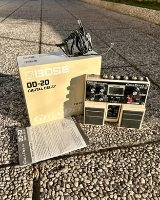 Boss DD-20 Giga Delay Pedale Effetto Chitarra+Box
