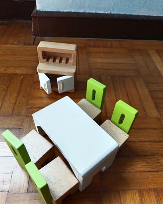 Set Mobili Sala da Pranzo e Cucina in Legno Hape