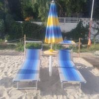 Ombrelloni, lettini e sdraio