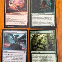 Lotto 4 carte non comuni Magic The Gathering.