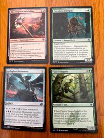 Lotto 4 carte non comuni Magic The Gathering.