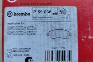 pastiglie freni Brembo  per opel