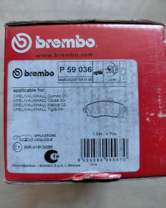 pastiglie freni Brembo  per opel