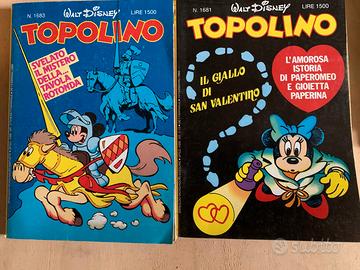 Topolini anni diversi venduti singolarmente