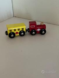 trenino in legno BRIO trattabile