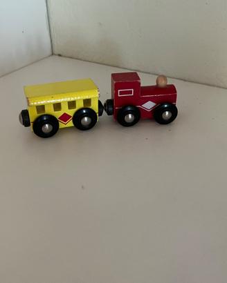 trenino in legno BRIO trattabile