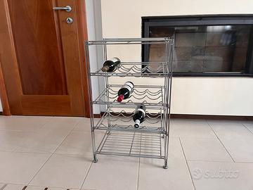 Portabottiglie in acciaio