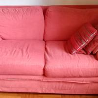 divano tessuto rosso