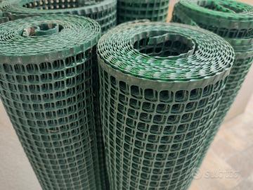 Rete Usata in Plastica verde a Maglia Quadrata