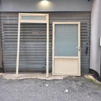 Porta Alluminio Bianca con Telaio