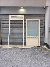 Porta Alluminio Bianca con Telaio