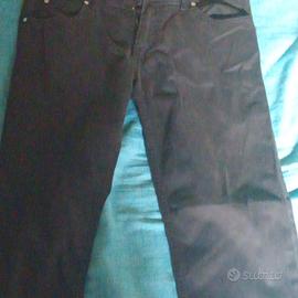 X-Cape Teschio Jeans Uomo Neri Denim Taglia 46