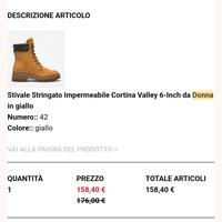 Valley 6-Inch Timberland da donna, di colore giall