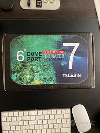 Telesin Dome Port 6” per GoPro Hero 5/6/7-  NUOVO