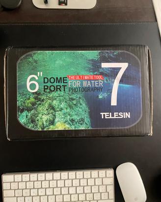 Telesin Dome Port 6” per GoPro Hero 5/6/7-  NUOVO