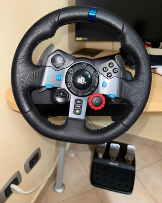 logitech g29+pedaliera e cavi originali