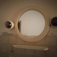 Specchio  anni 70+lampade applique  modernariato