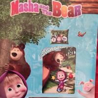 Lenzuola Copripiumino Masha e Orso + federa