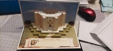 cartolina Pop Up castel del monte Federico II