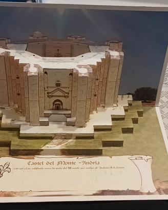 cartolina Pop Up castel del monte Federico II