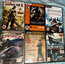 Giochi PC originali completi anni 2000