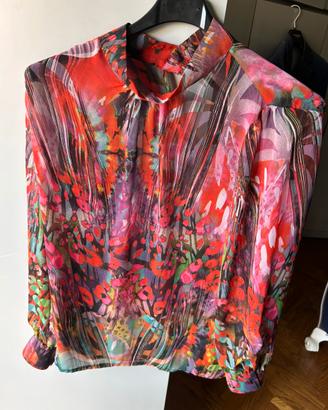 Elegante blusa multicolore taglua 44