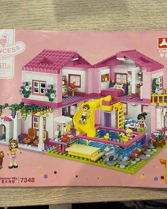 SUMMER VILLA PRINCESS CON 1018 MATONCINI TIPO LEGO