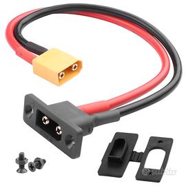 Cavo XT90 Maschio 30cm 10AWG Bulkhead