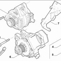 71799205 alternatore, motogeneratore elettrico p1f